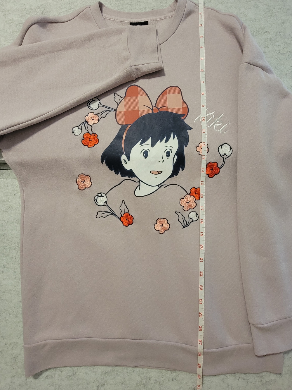 Her Universe Light Pink Kiki’s Delivery Service Sweatshirt Tag - Picture 12 of 15